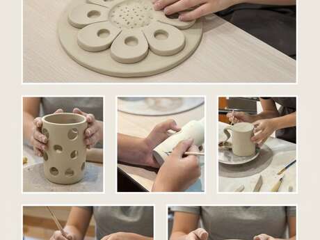 Workshop modeling and painting on piece hand-made with EunJoo Ceramik