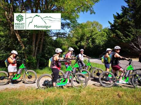 « E-bike trip », tour du plateau de Sault en VTT