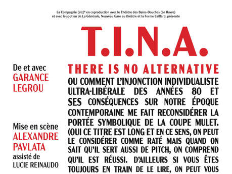 Les Nuits Théâtrales de Simone - T.I.N.A.