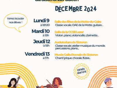 Auditions des élèves de l'Ecole de Musique du Sisteronais Buëch