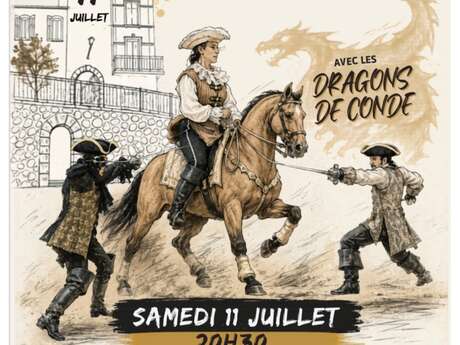 Spectacle équestre et escrime de spectacle au Haras des Suvières