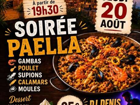 Soirée paëlla au Cabanon
