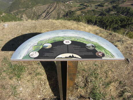 Table d'orientation de la butte du château de Valavoire