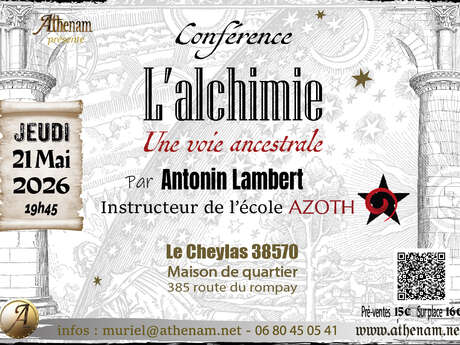 Conférence : L’Achimie, une voie ancestrale avec Antonin Lambert