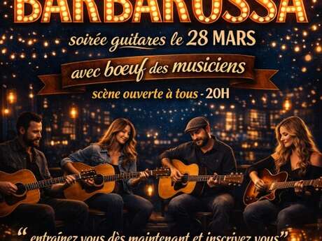 Soirée guitare avec bœuf des musiciens