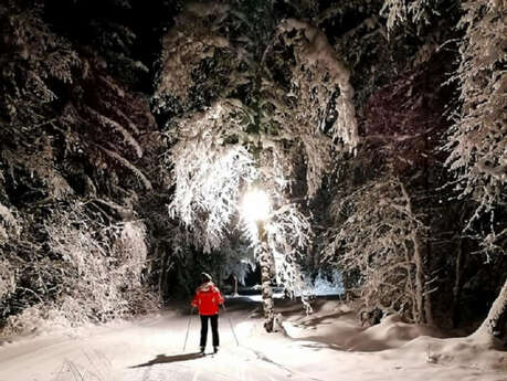 Nocturne ski de fond aux Mouilles