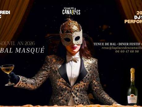 Nouvel An 2026 place des Canailles : bal masqué