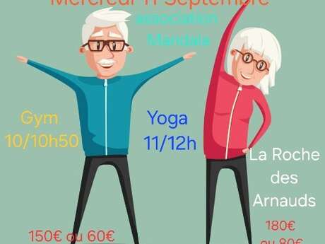Gym, Yoga - Reprise des cours de l'association Mandala
