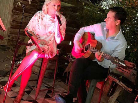 Dîner concert au Chat Blanc - Duo Equilibre (soul/jazz/pop) - Traiteur Lou Croustet