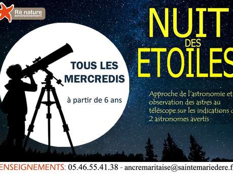 Nuit des étoiles - avec Ré Nature Environnement