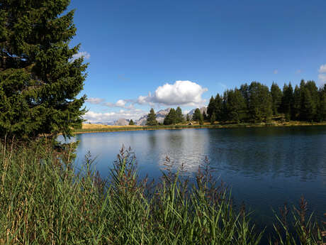 Lacs du Col Bas et Sommet de Dormillouse depuis le télésiège de la Brèche