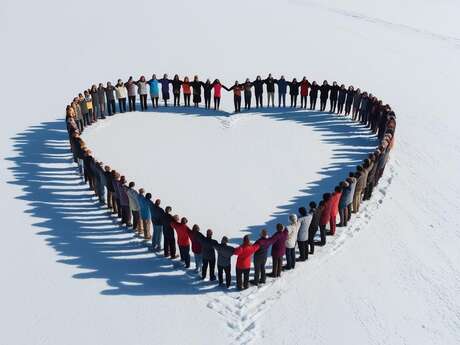 Heart of snow