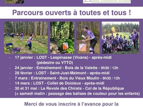 Entrainement de course d'orientation ouvert à tous