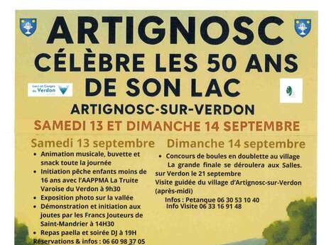 Concours de boules - Artignosc célèbre les 50 ans de son lac