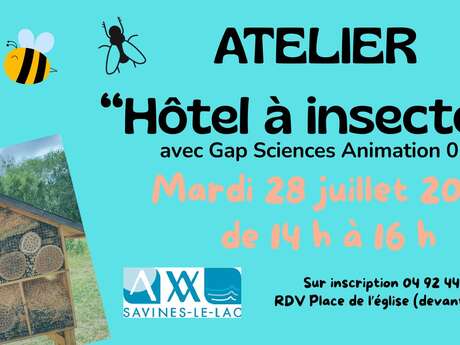 Atelier Hôtel à insectes