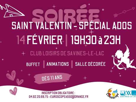 Soirée Saint Valentin pour ados