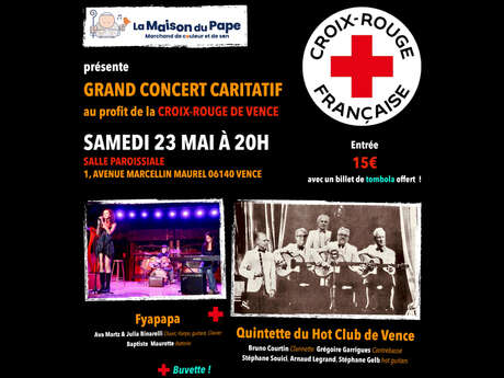 Grand concert caritatif au profit de la croix rouge de Vence