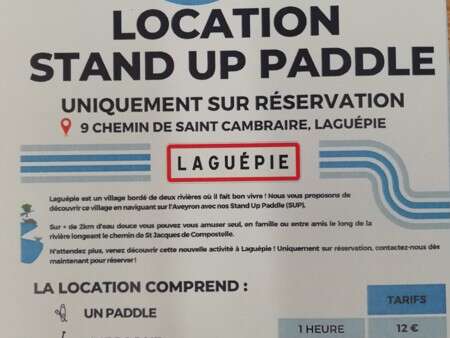 Location Stand Up Paddle - Laudinie