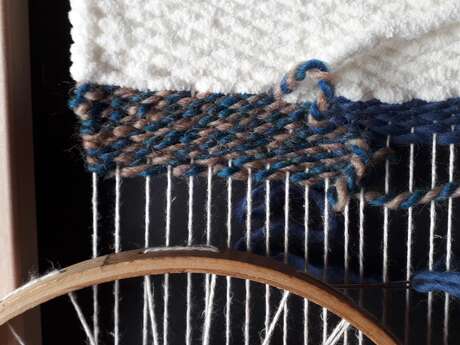 Sur les Chemins de la laine - Tissage