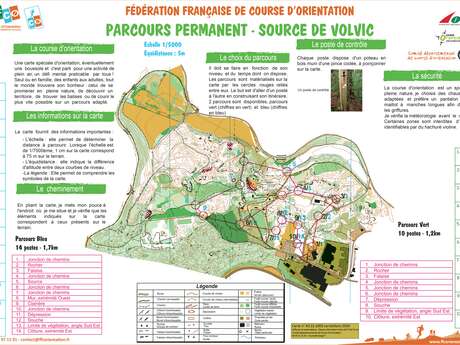 Parcours d'initiation à la course d'orientation - Parcours vert