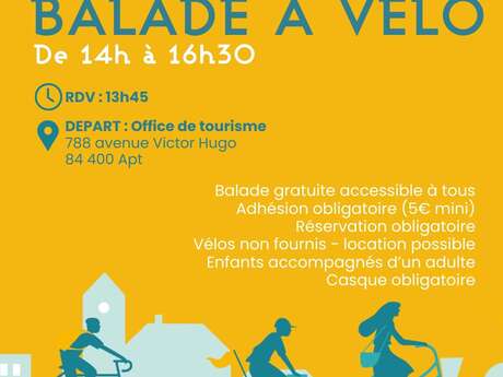 Balade à vélo au départ d'Apt