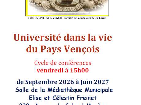 Université dans la vie du Pays Vençois