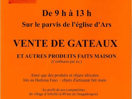 Ventes de gâteaux et d'objets fait maison par l'association Les Amis d'Arbollé