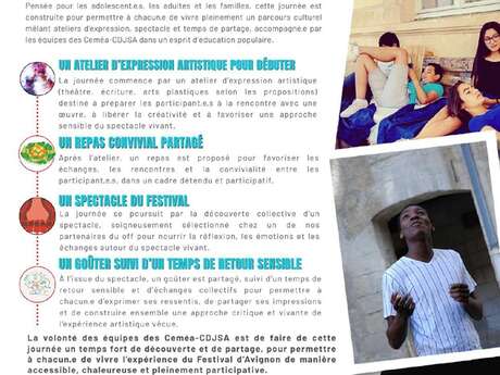 Festival d'Avignon - accueil à la journée jeunes & adultes
