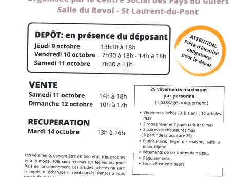 Bourse aux vêtements automne/hiver