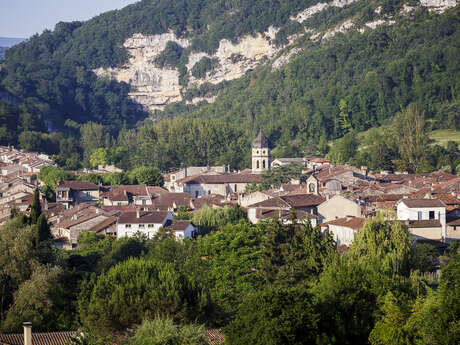 Les trois communes depuis le Mas d'Azil