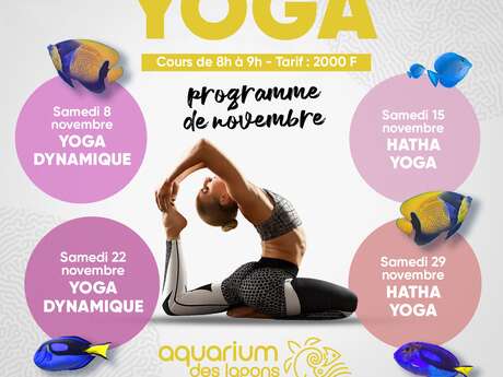Yoga à l'Aquarium des Lagons 2025