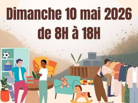 Vide-grenier au camping Le Beauvillage de Lauzerte