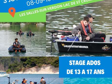 Stage de pêche en embarcation pour ado