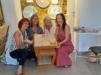 Espace Le Rayol - Atelier Peinture sur toile de jute