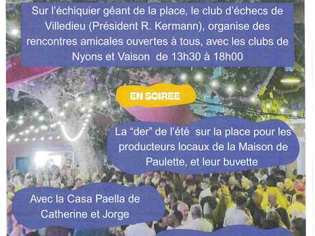 When summer comes to an end in Villedieu...the party goes on!