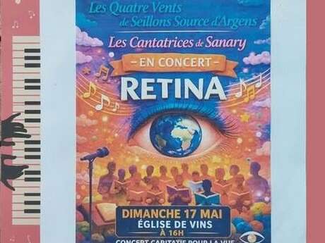 Concert : Retina - Les voix du Caramy, les Cantatrices de Sanary et les Quatre Vents de Seillons source d'Argens
