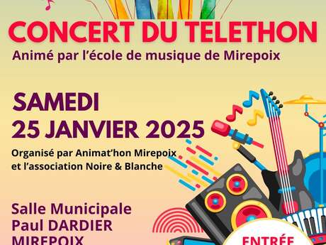 Concert de l'école de Musique de Mirepoix pour le Téléthon