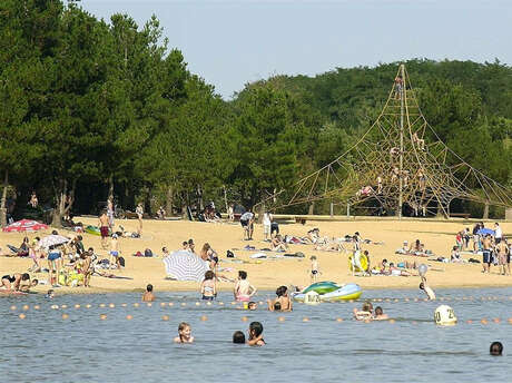 Zona de baño del Parque de las Sablières