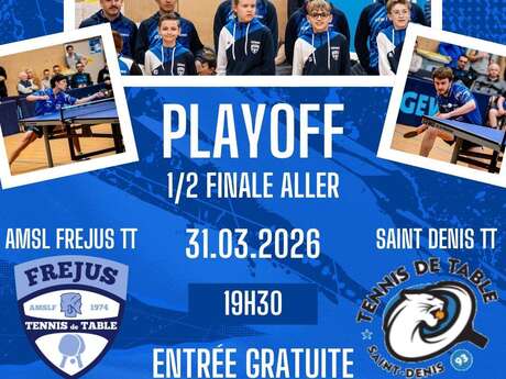 1/2 finale Pro B Tennis de Table - AMSL Fréjus / Saint-Denis 93