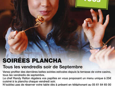 Soirées Plancha les vendredis soir au Casino