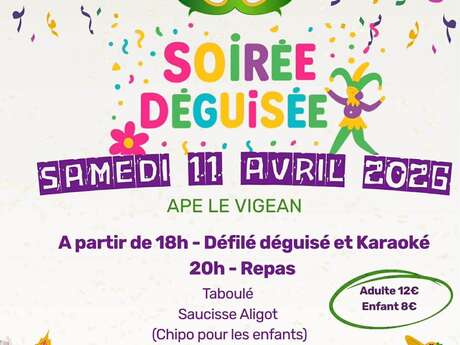 Soirée repas déguisée (ou pas !) de l'APE du Vigean