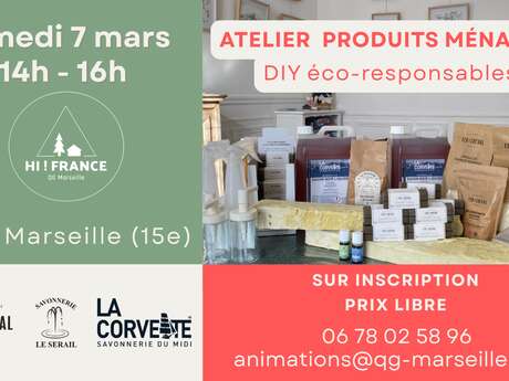 Atelier "produits ménagers DIY écoresponsables"