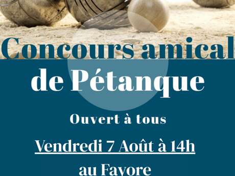 Concours amical de pétanque