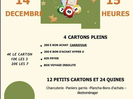 Loto de l'associaiton l'Ass de coeur à Villelaure