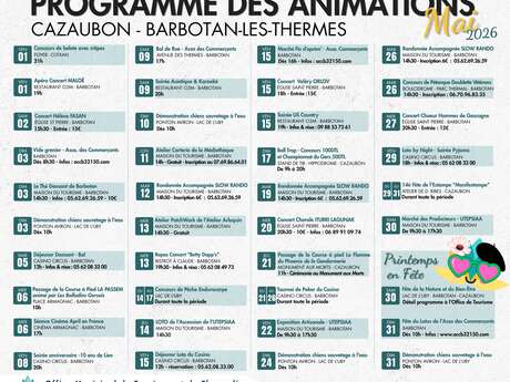 Programme Animations Cazaubon - Barbotan-les-Thermes