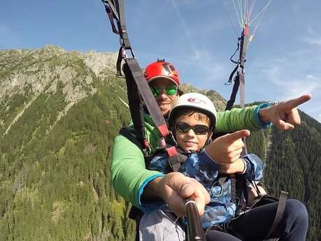 Baptême de parapente enfant