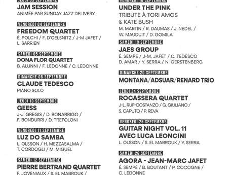 Concerts at the Trinquette Jazz Club
