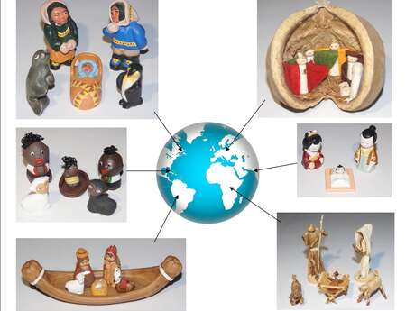 Exposition de 120 crèches de Noël du monde