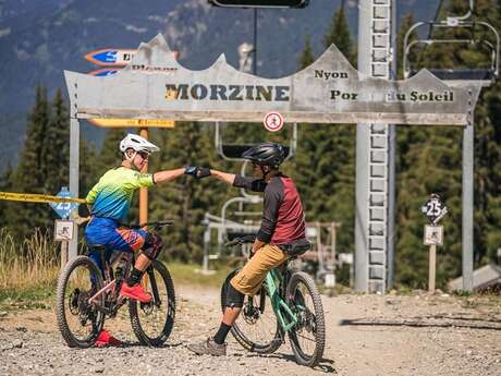 Mountain biking with Morzine mountain bike school by alpes attiude