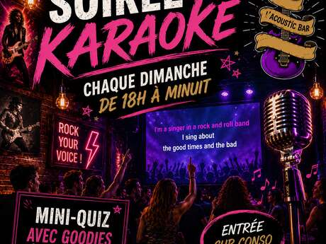 Le Karaoké du dimanche à l'Acoustic